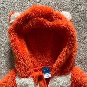 Super soft plush baby fox romper/costume size 3-6 mo